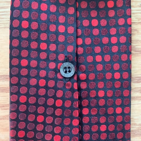 Stefano Ricci Black & Red Polka Dot Luxury Tie - Picture 4 of 7